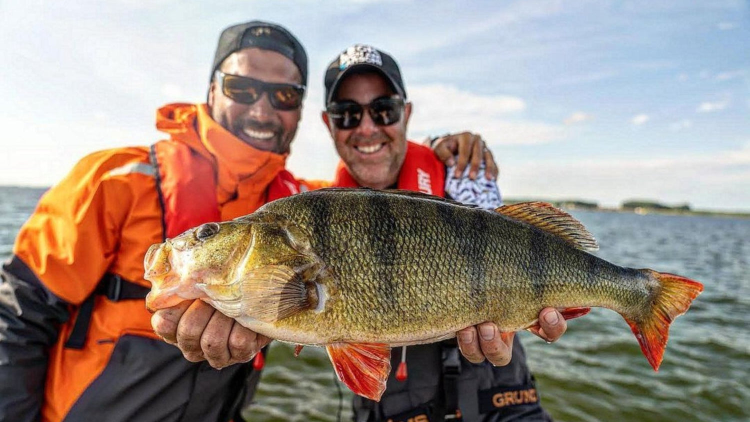 Daniel and Enrico with a big perch!